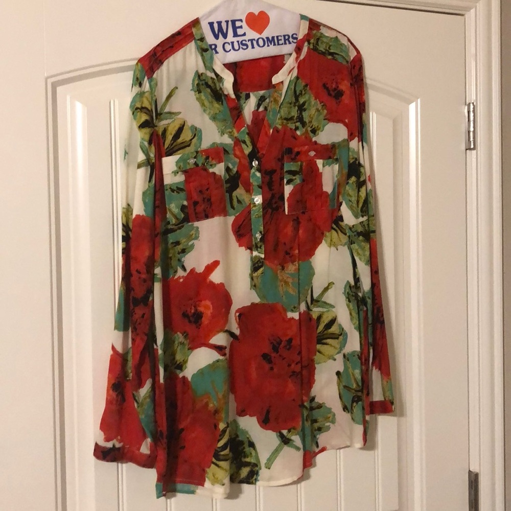 Floral tunic shirt